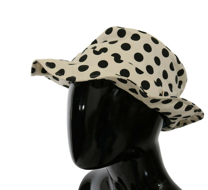 Chic Black Polka Dot Trilby Hat