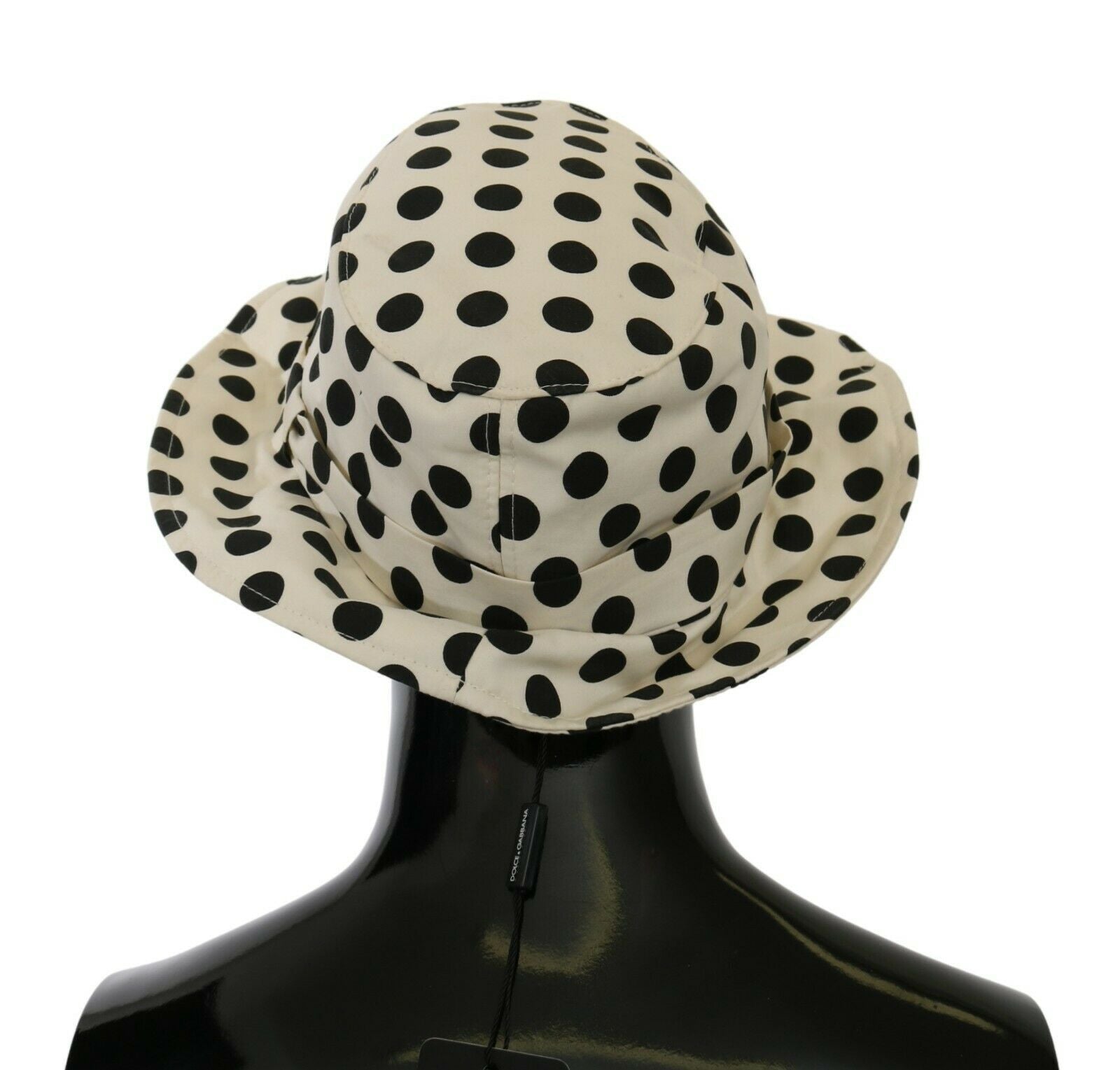 Chic Black Polka Dot Trilby Hat