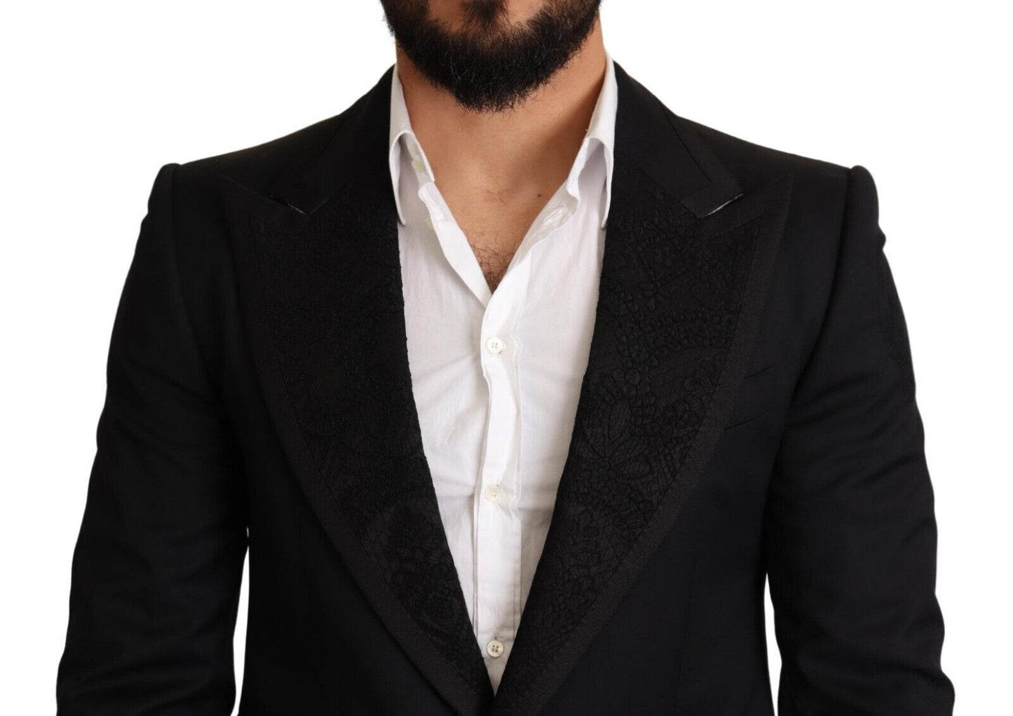 Elegant Black Slim Fit Blazer Jacket