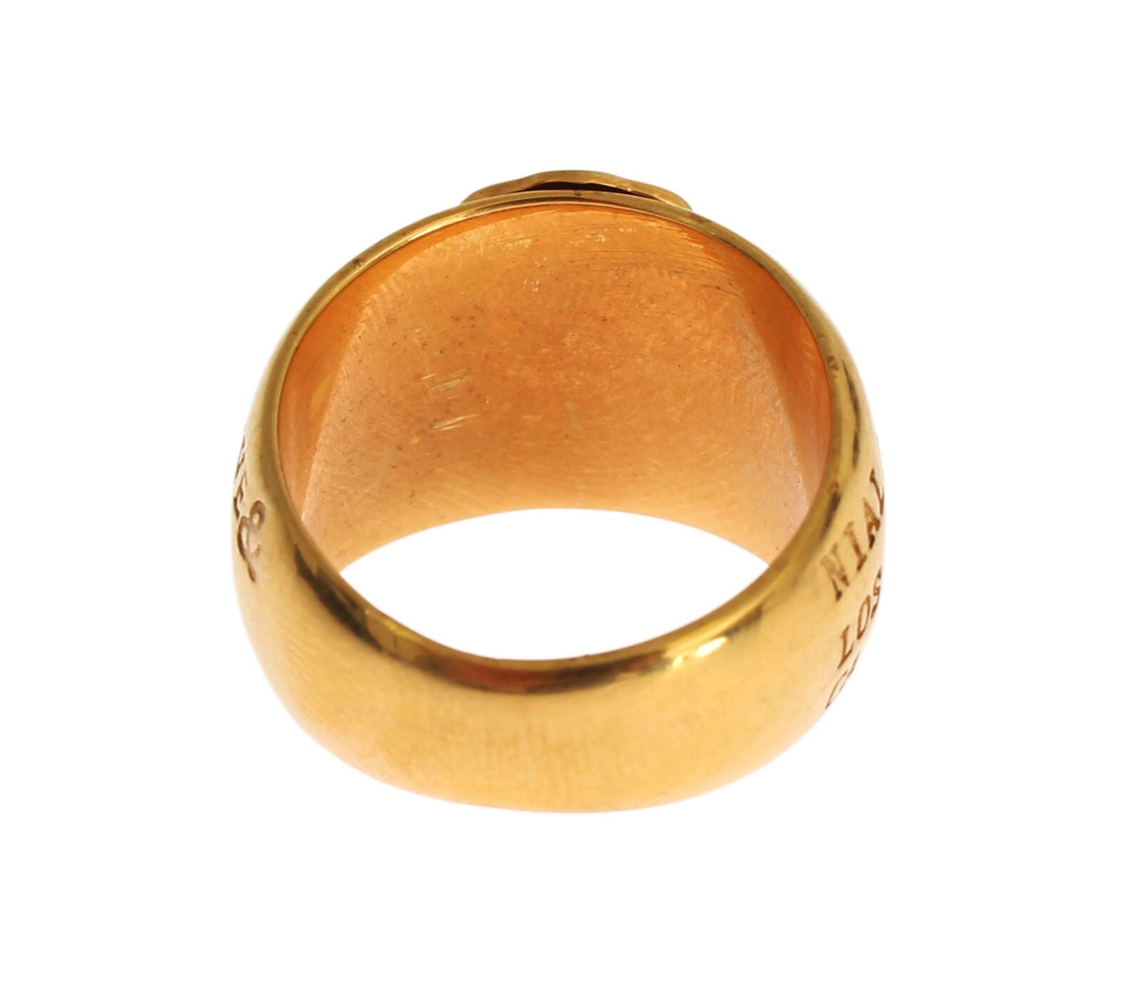 Glamorous Gold-Plated Sterling Silver Ring