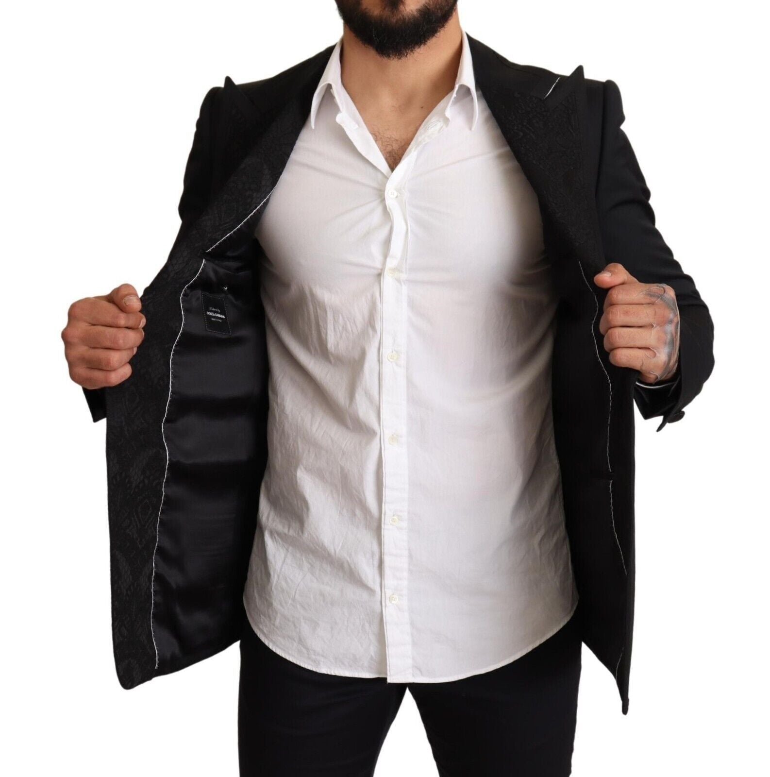 Elegant Black Slim Fit Blazer Jacket