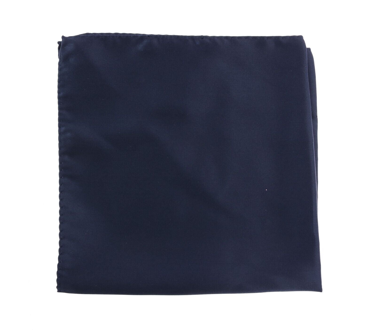 Elegant Silk Pocket Square in Lustrous Blue