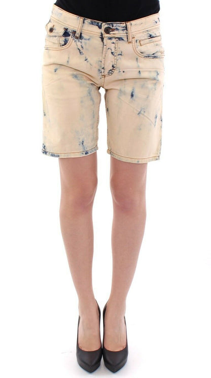 Chic Summertime Cotton Shorts in Blue