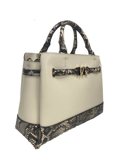 Reed Large Snake Skin Belted Satchel Crossbody Bag