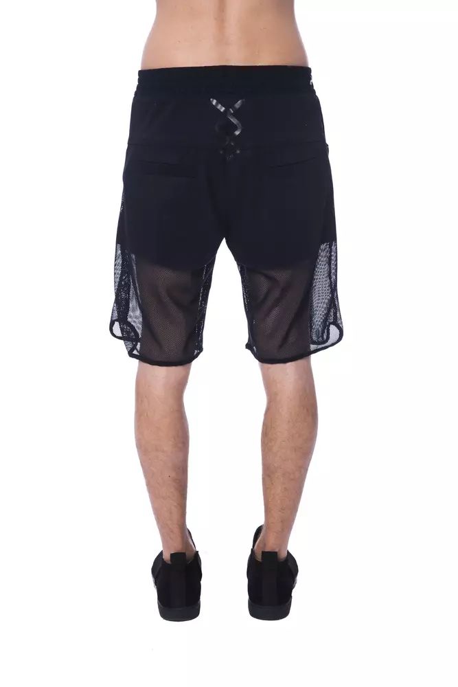Elevate Your Style with Chic Transparent-Panel Shorts