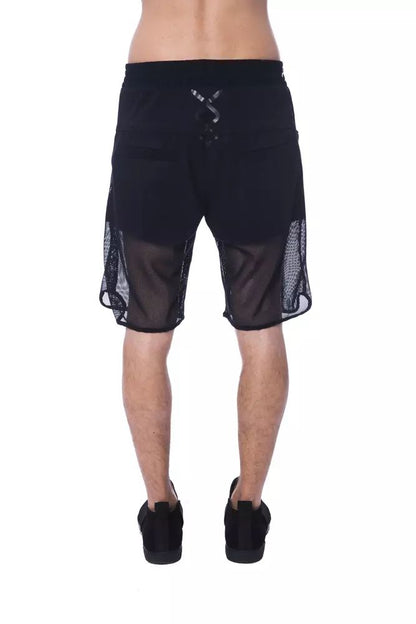 Elevate Your Style with Chic Transparent-Panel Shorts