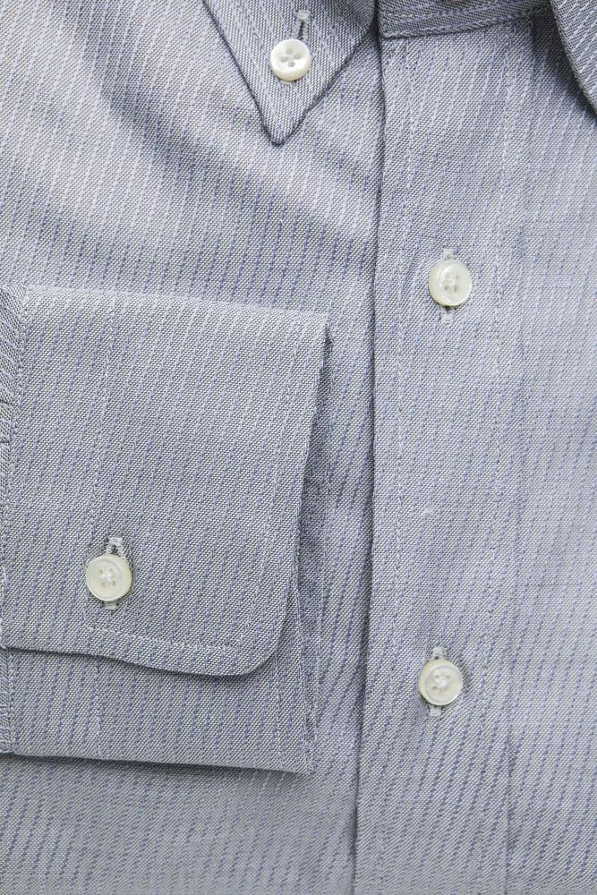 Beige Cotton Button-Down Shirt - Timeless Elegance