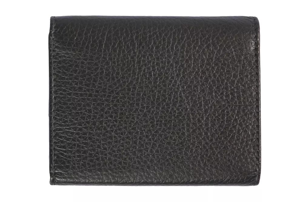 Elegant Black Leather Women's Wallet