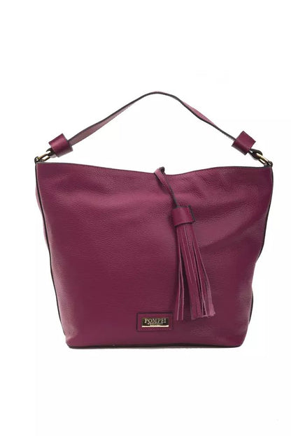 Elegant Burgundy Leather Shoulder Bag