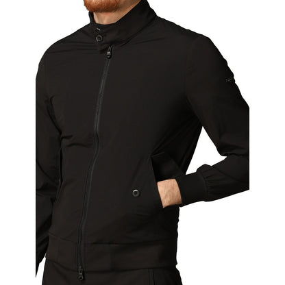 Elegant Black Elasticized Jacket
