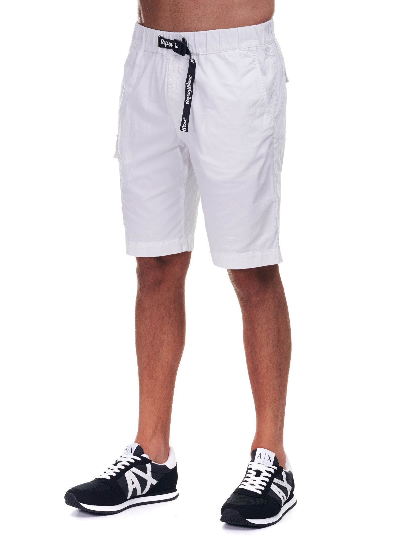 Summertime Elegance White Cotton Shorts