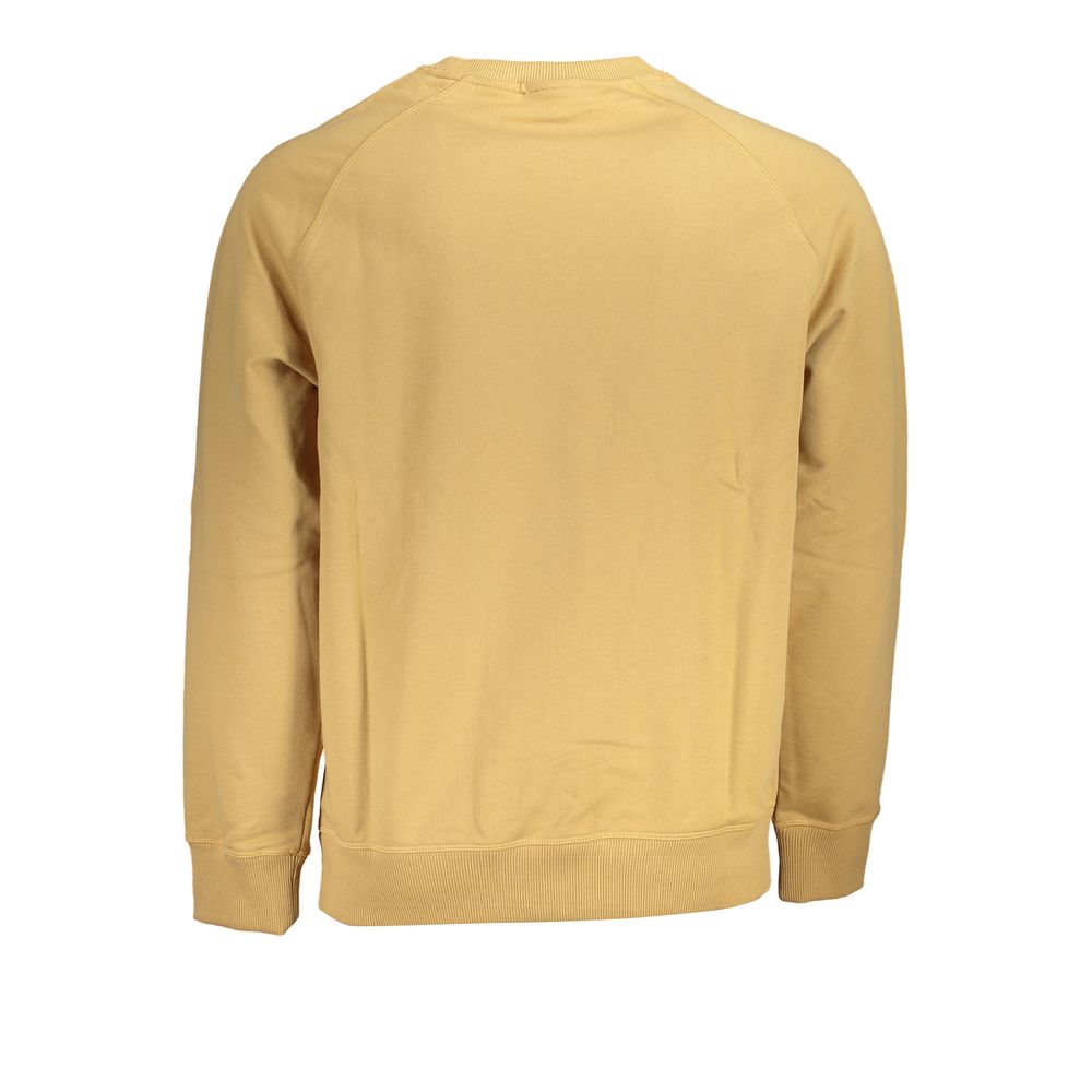 Beige Crew Neck Embroidered Sweatshirt