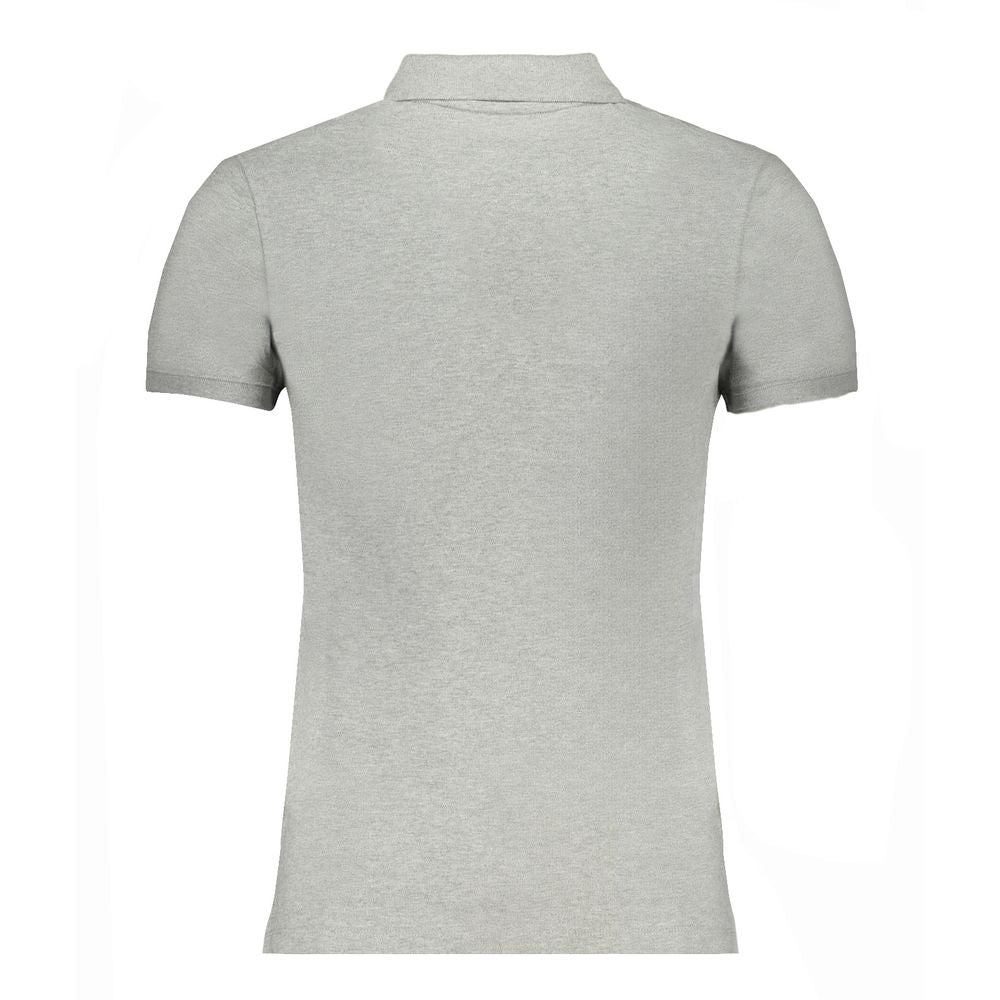 Gray Cotton Polo Shirt