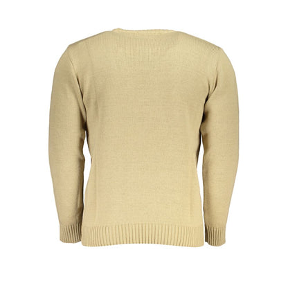 Beige Fabric Sweater