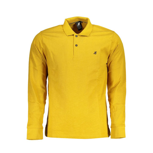 Classic Yellow Cotton Polo with Embroidery