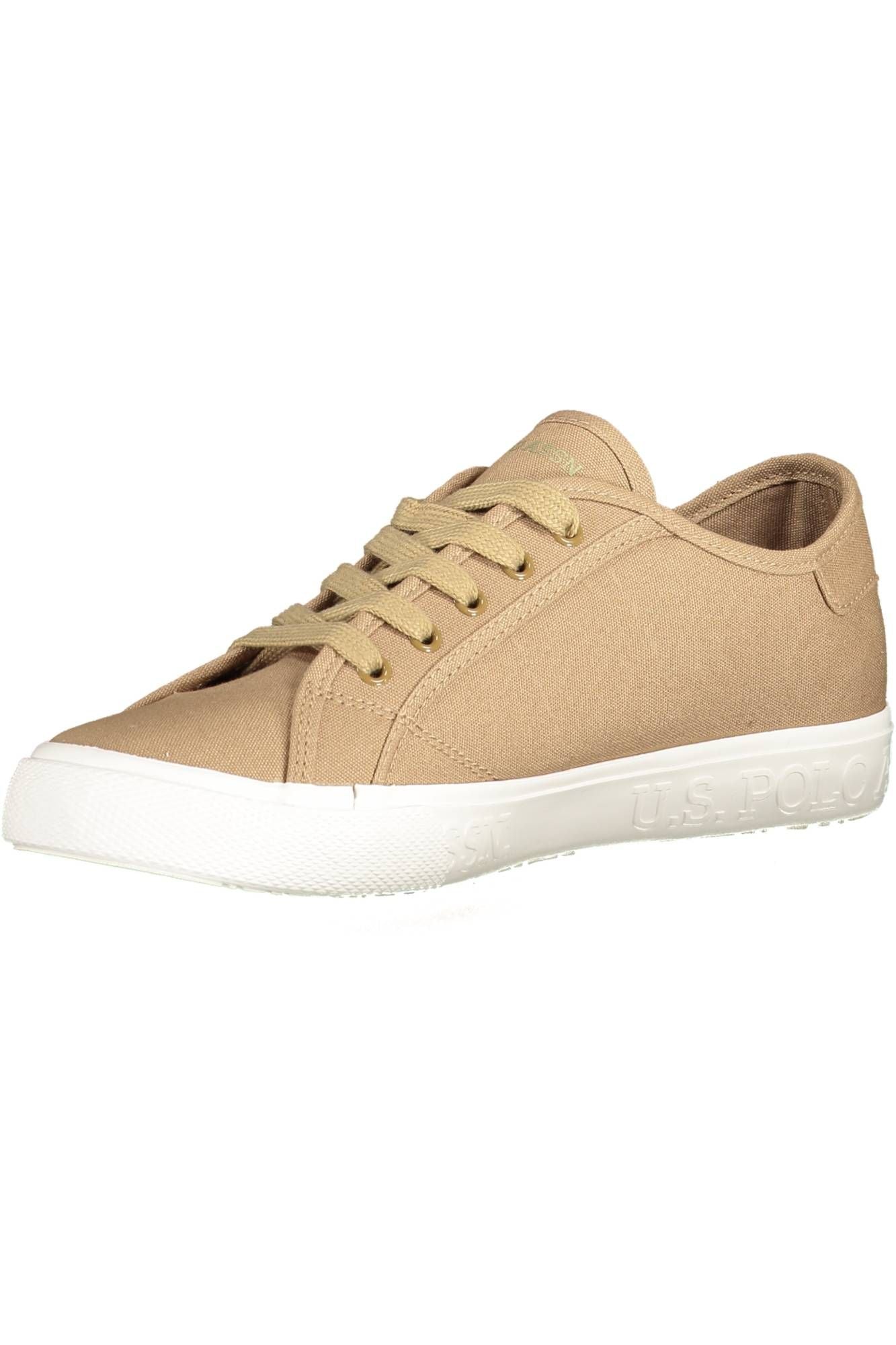 Chic Brown Lace-Up Sporty Sneakers